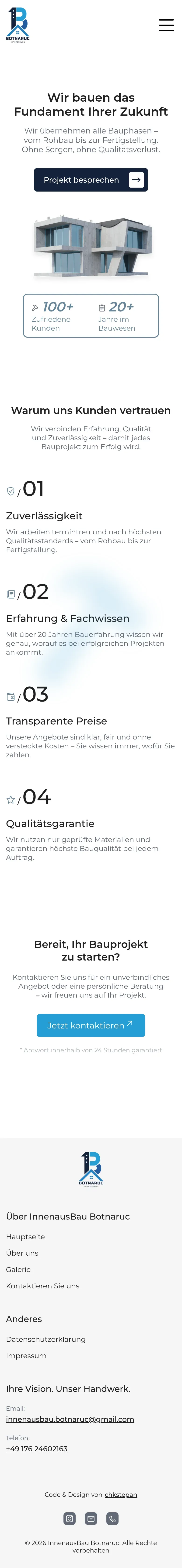 InnenausBau Botnaruc mobile view