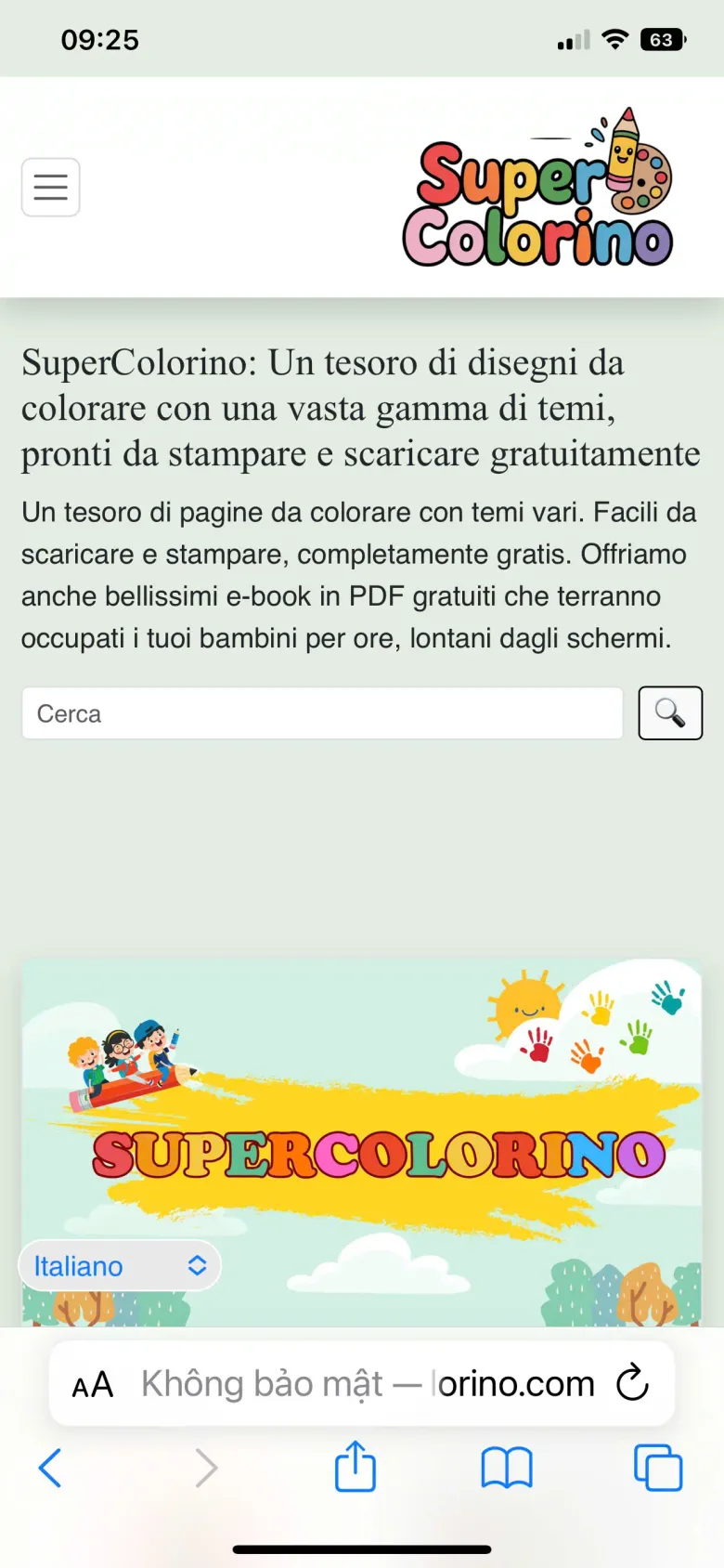 SuperColorino: Disegni da colorare pronti da stampare gratis mobile view