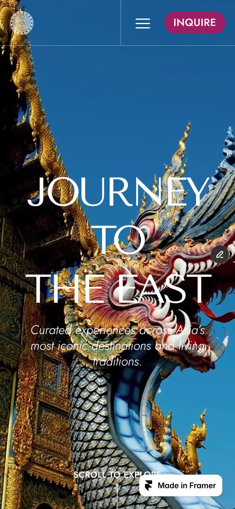 Journey to the East mobile view