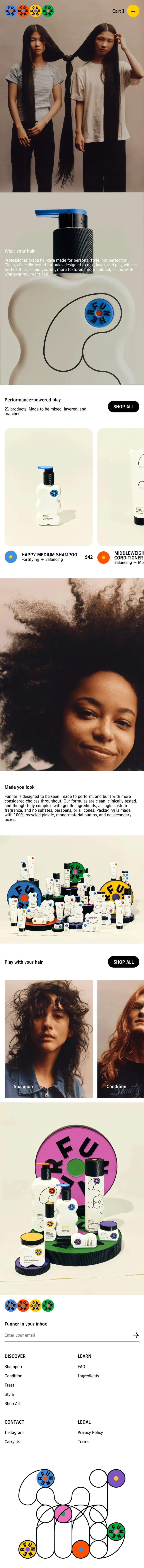 Funner | Professional Haircare for Hair You Want to Wear mobile view