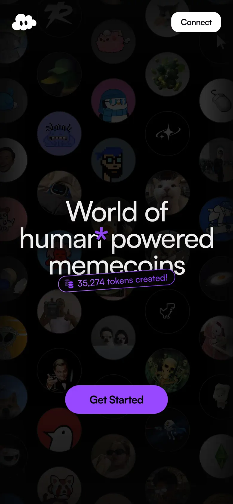 PUF | Human Powered Memecoins mobile view