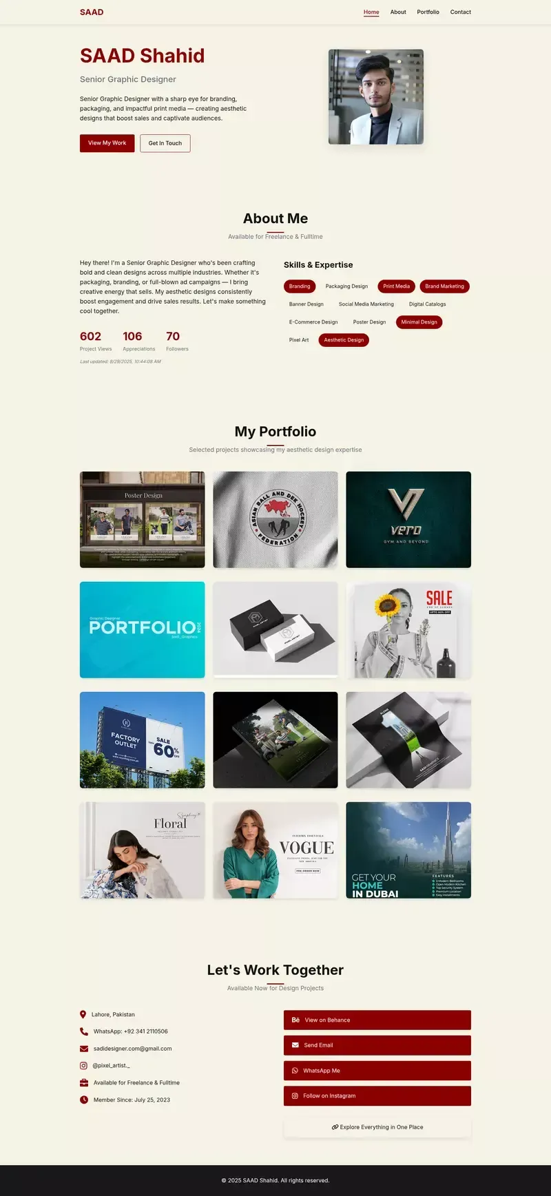 Just a moment... - Portfolio design