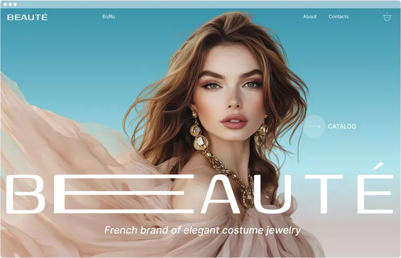 Beaute - Landing design