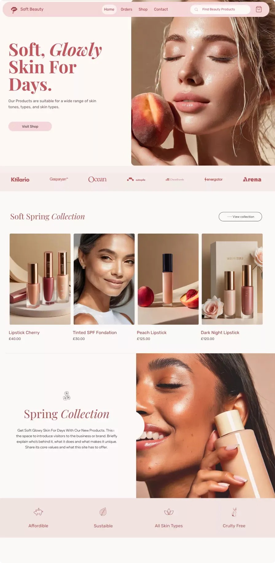 Beauty Shop | Wix Marketplace | Wix Studio - Ecommerce design