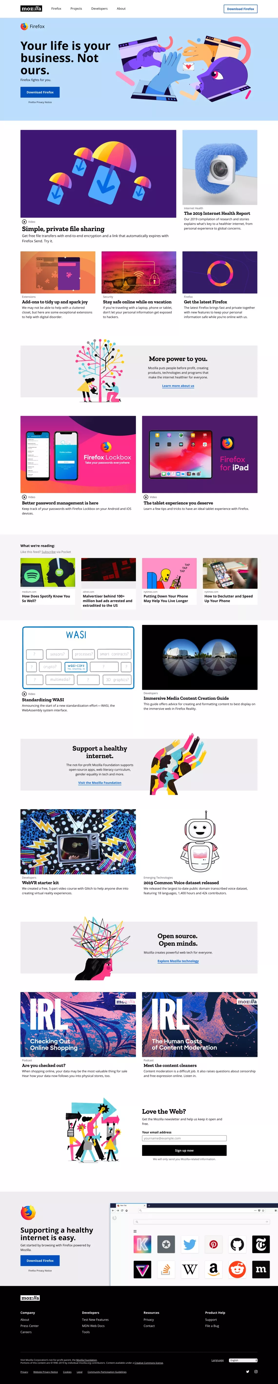Internet for people, not profit — Mozilla on Land-book - get 