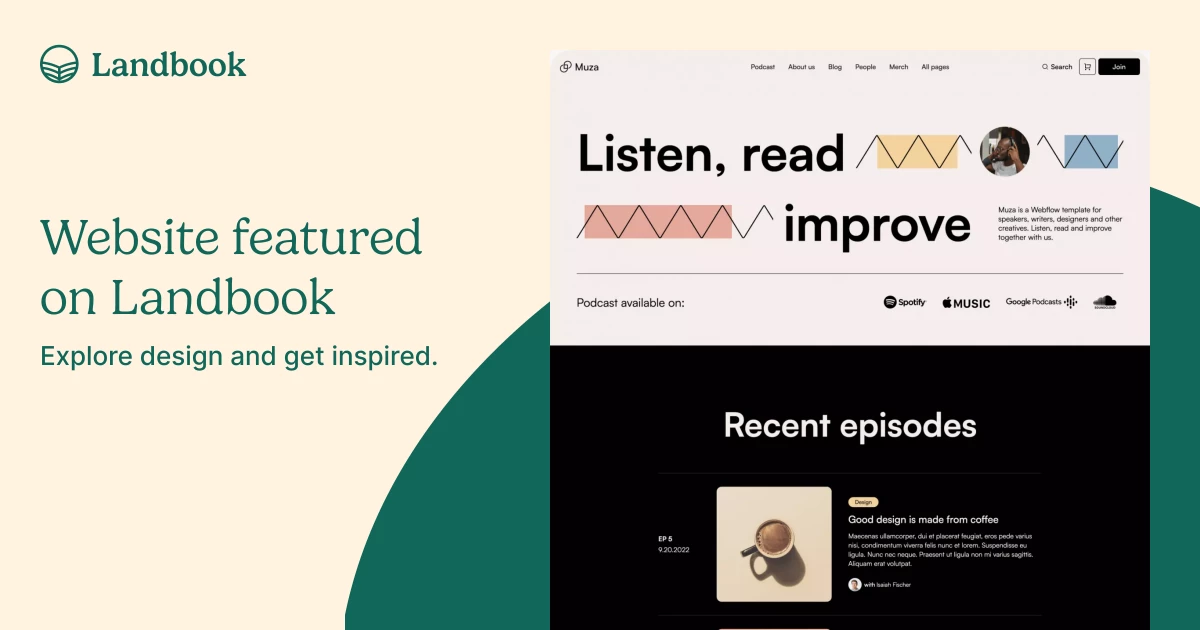 Muza - Webflow Ecommerce website template
