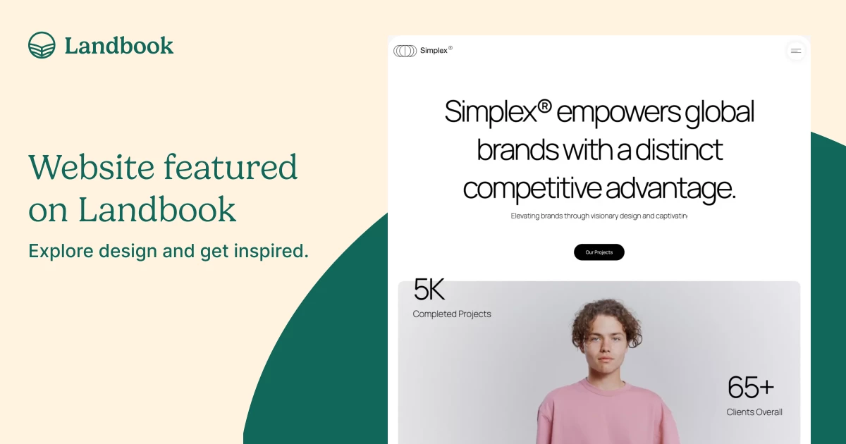Simplex Webflow HTML website template on Landbook get inspired by