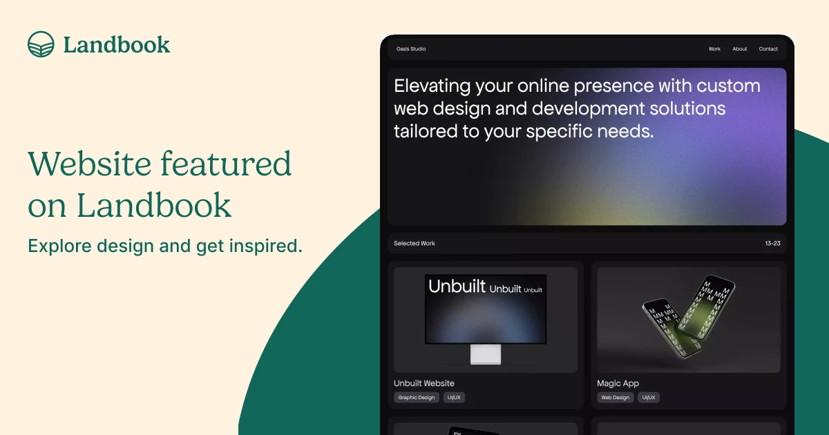 Oasis Studio – Webflow HTML website template on Landbook - get inspired ...