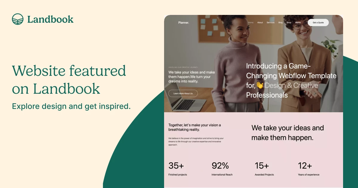 Planner - Webflow Ecommerce website template