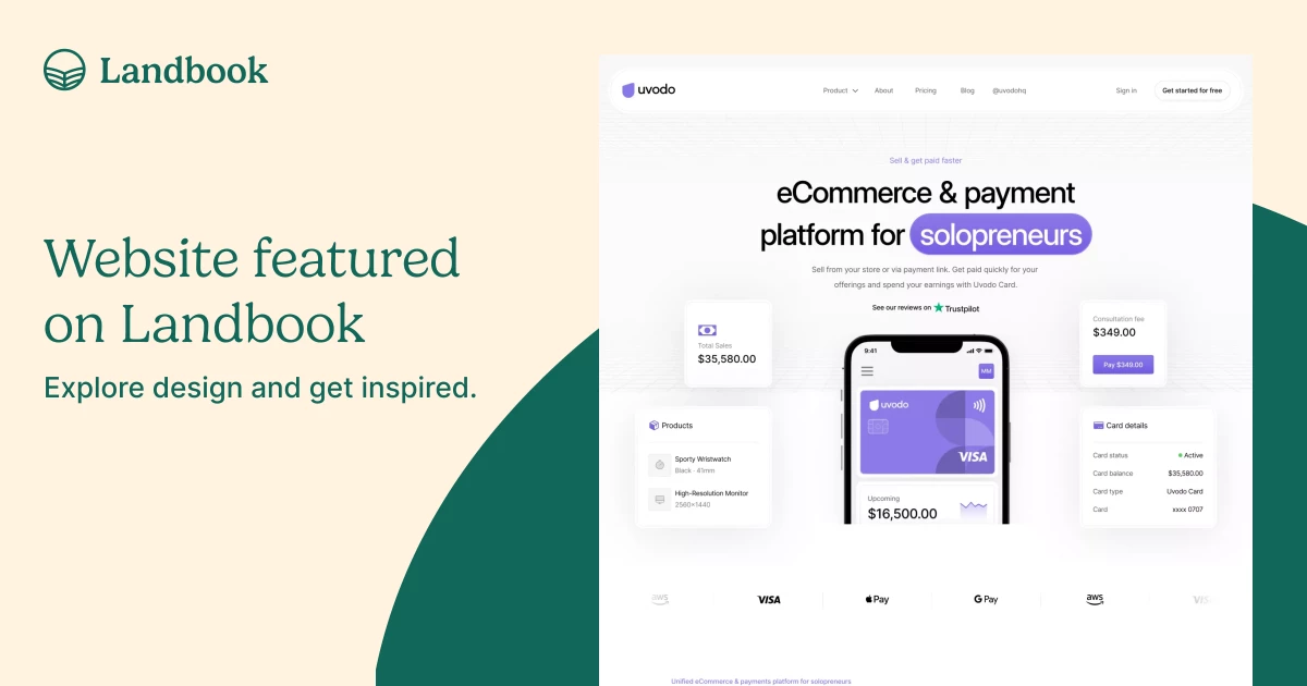 Sell & Get paid faster | Uvodo eCommerce & payments