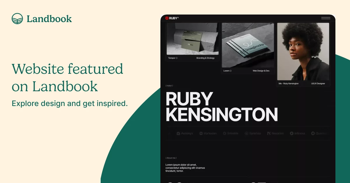 Ruby - Webflow HTML website template | Landbook