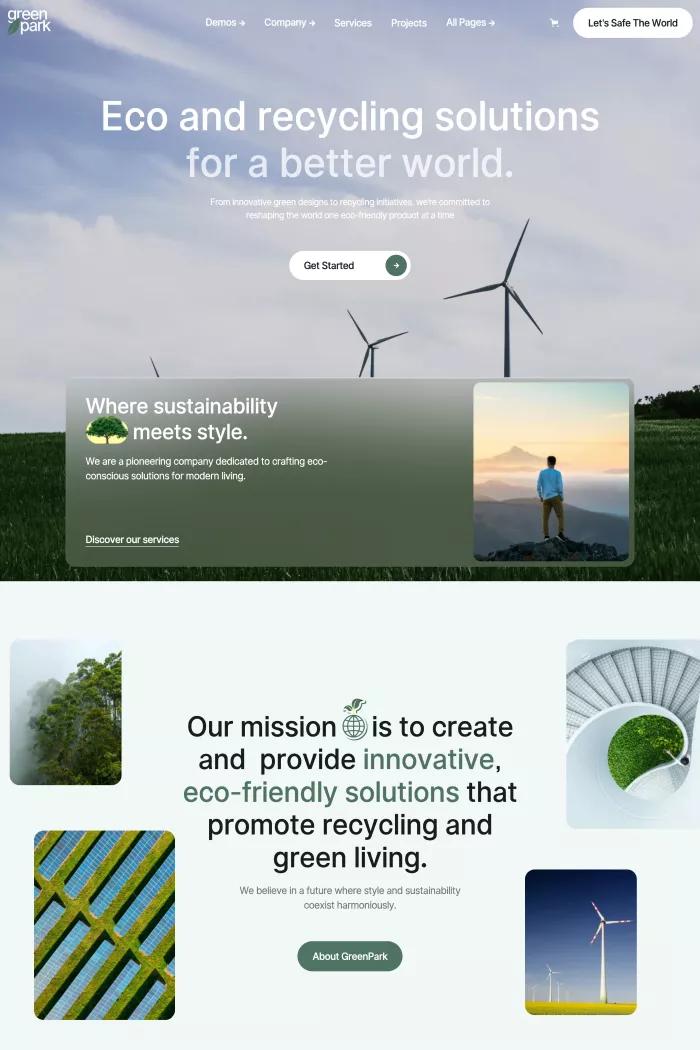 GreenPark - Webflow Ecommerce website template