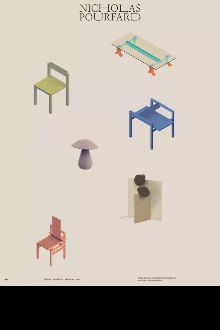 Screenshot taken from Nicholas Bijan Pourfard Design