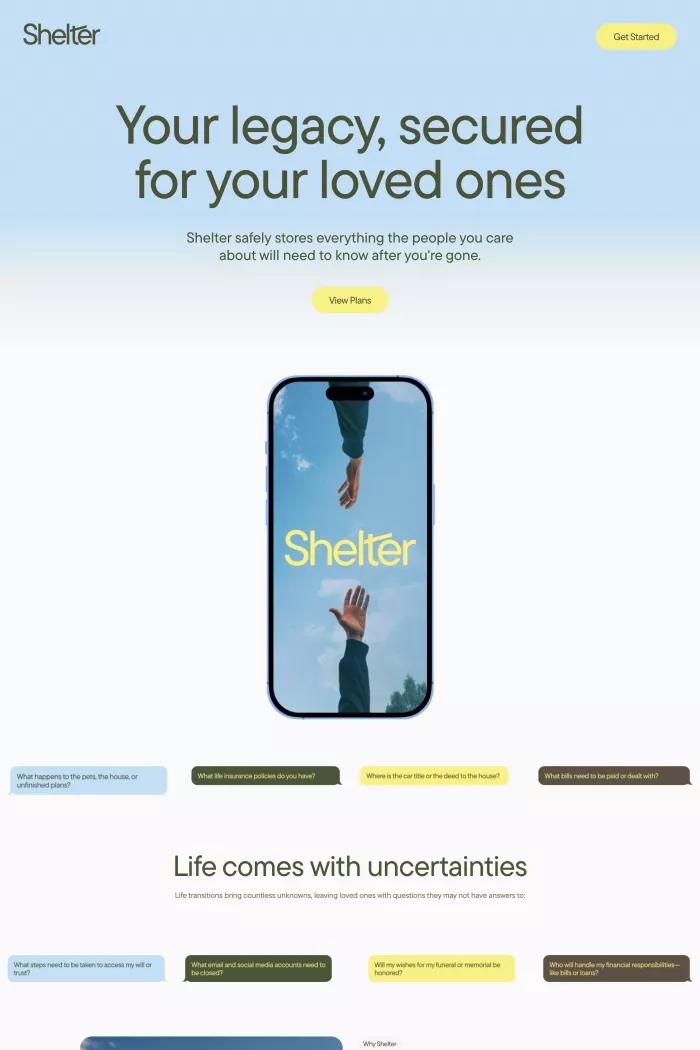 Screenshot taken from Shelter