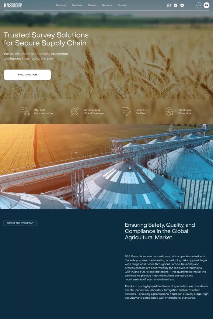 Screenshot taken from Independent surveying and inspection services â BSS Group