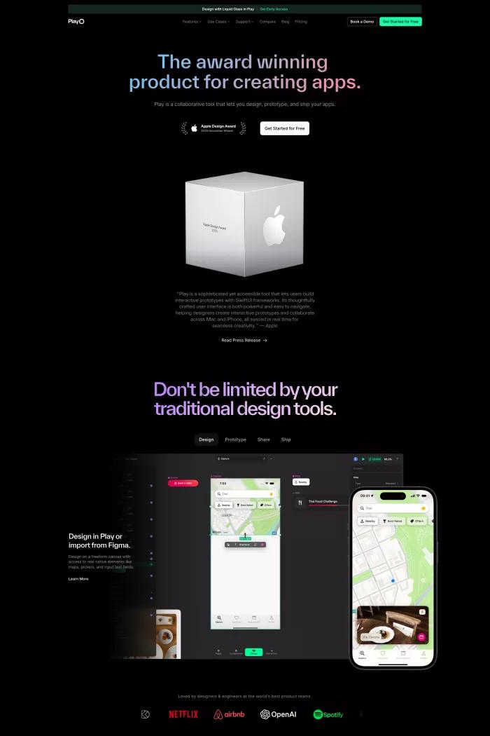 Screenshot taken from Play - Design and ship mobile apps with the power of iOS & SwiftUI