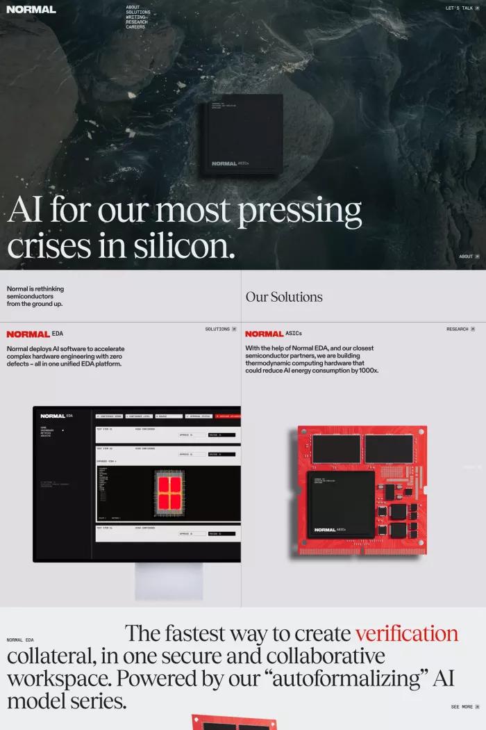 Screenshot taken from Normal Computing