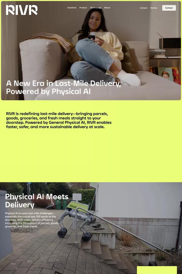 Screenshot taken from RIVR