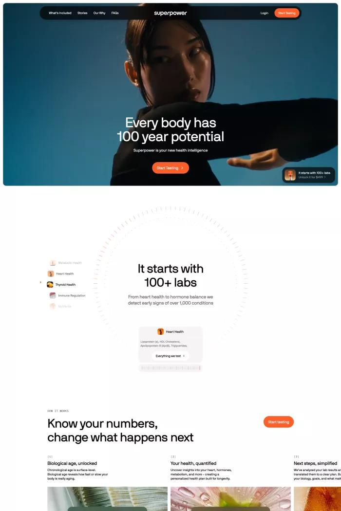Screenshot taken from Superpower | Your New Health Intelligence