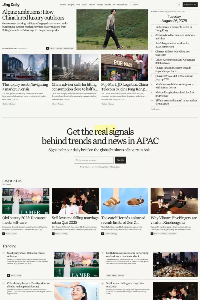 Screenshot taken from Jing Daily