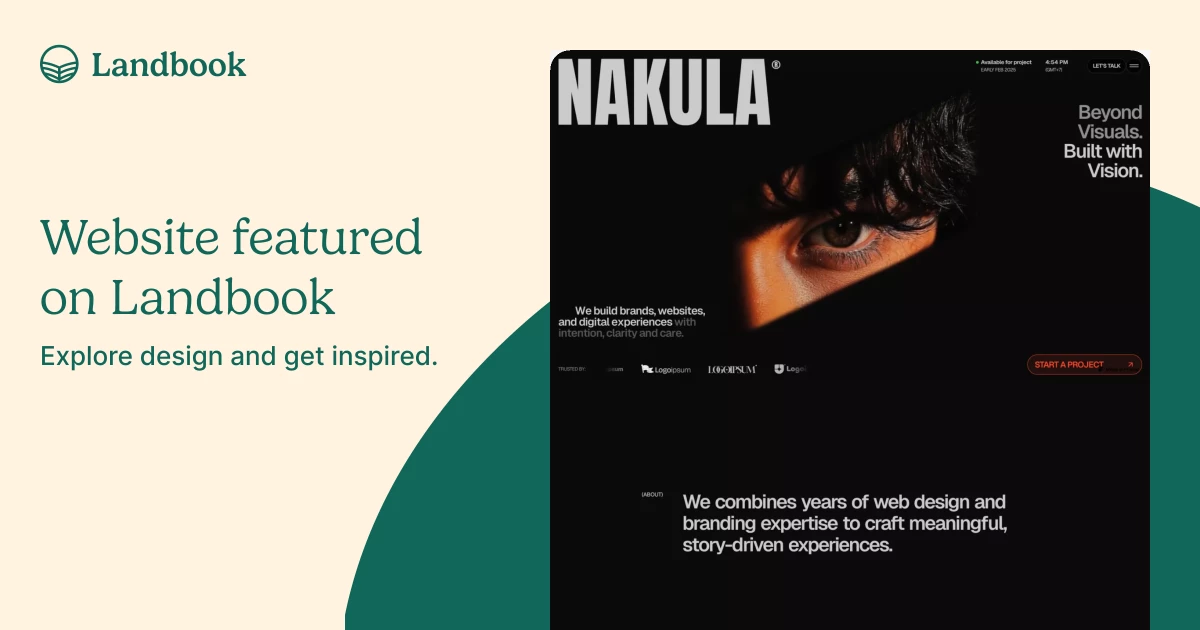 Nakula - Framer Template | Landbook