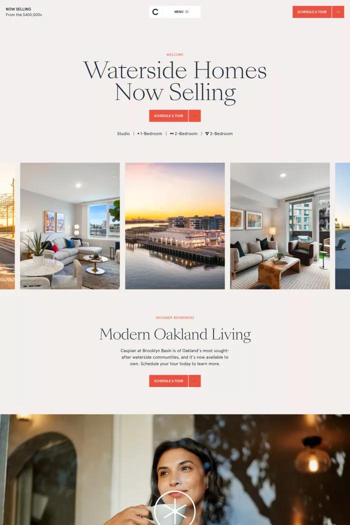 Screenshot taken from Caspian Home | New Waterside Residences Now Selling