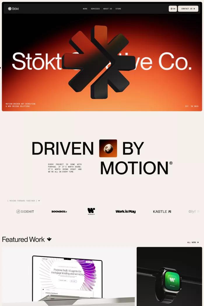 Screenshot taken from Stōkt Creative Co.