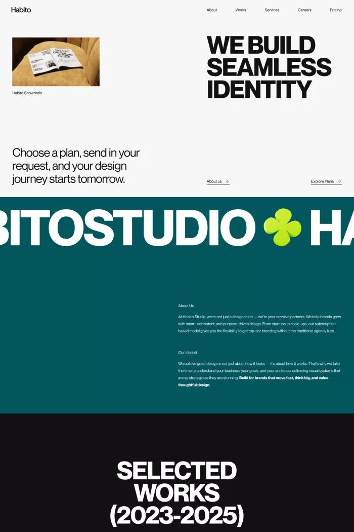 Screenshot taken from Habito Studio — Seamless Brand Identity & On-Demand Design