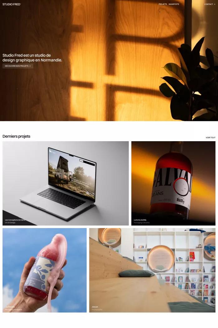 Screenshot taken from Studio Fred - Studio de Design Graphique - Caen