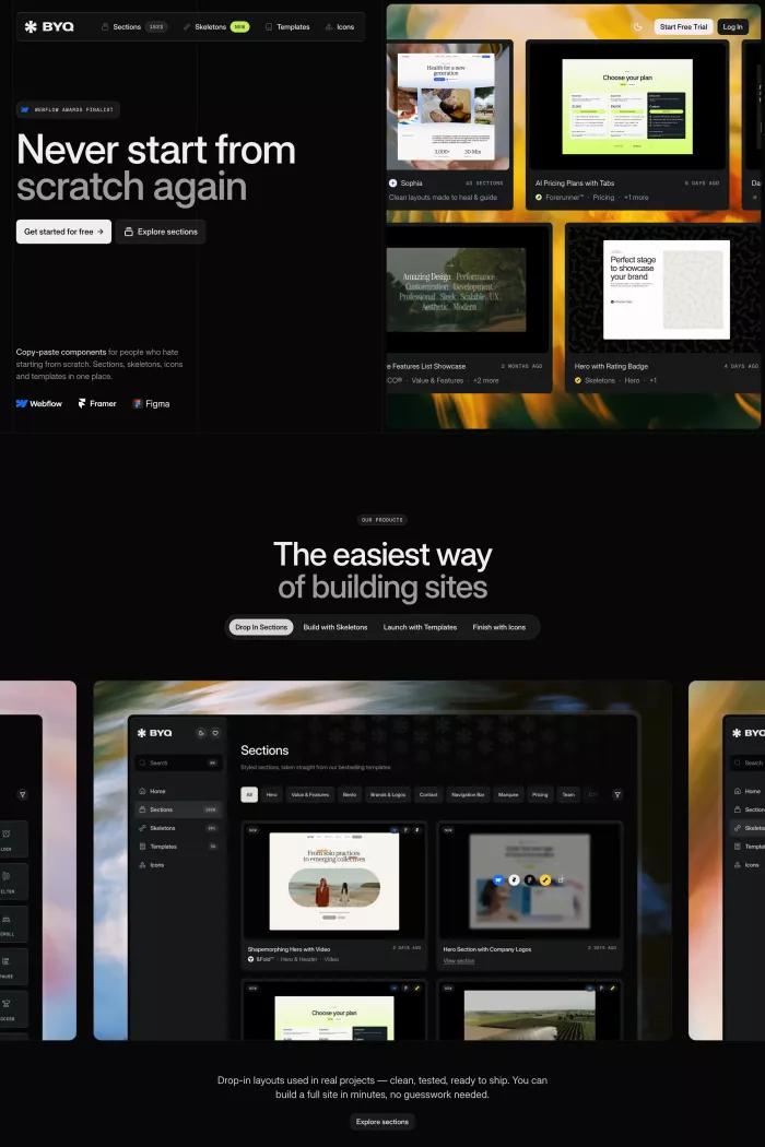Screenshot taken from BYQ Supply – Never Start From Scratch Again