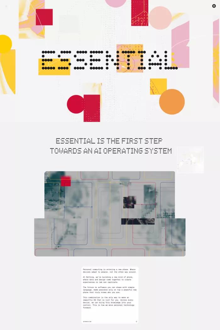 Screenshot taken from Essential - A new kind of operating system