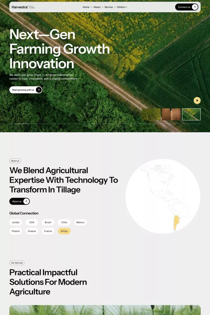 Harvestra - Webflow Website Template