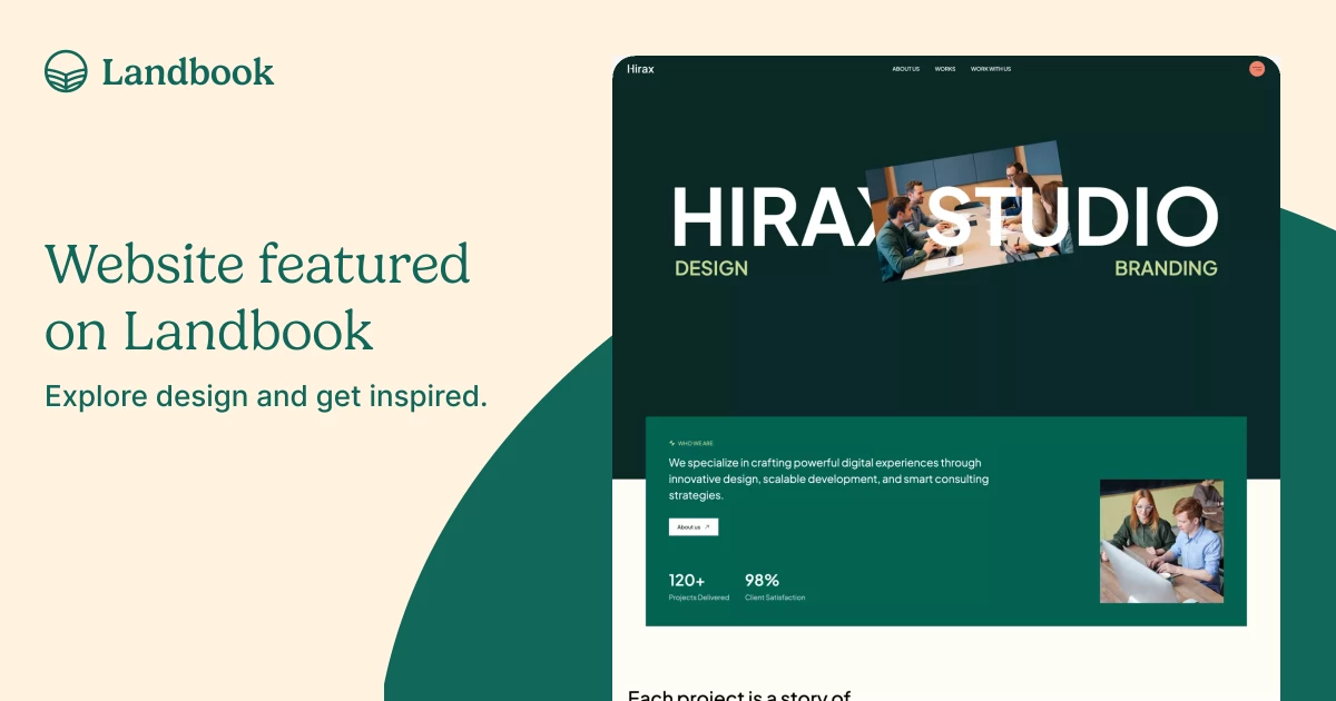 Hirax - Webflow HTML Website Template on Landbook - get inspired by ...