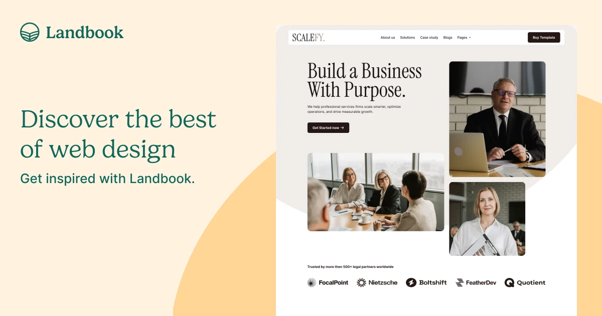 Scalefy - Webflow HTML website template on Landbook - get inspired by ...